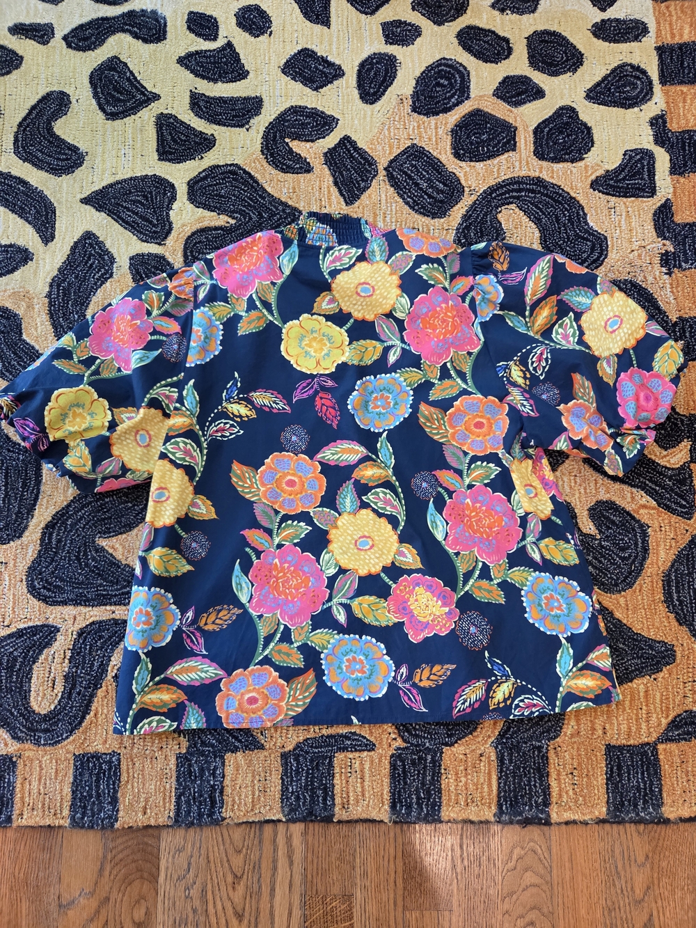 THML Colorful Botantical Print Top - Picture 3 of 6